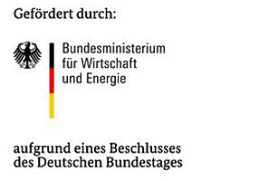 Logo BMWI/bei Verlinkung führt Link zur Website des Förderers